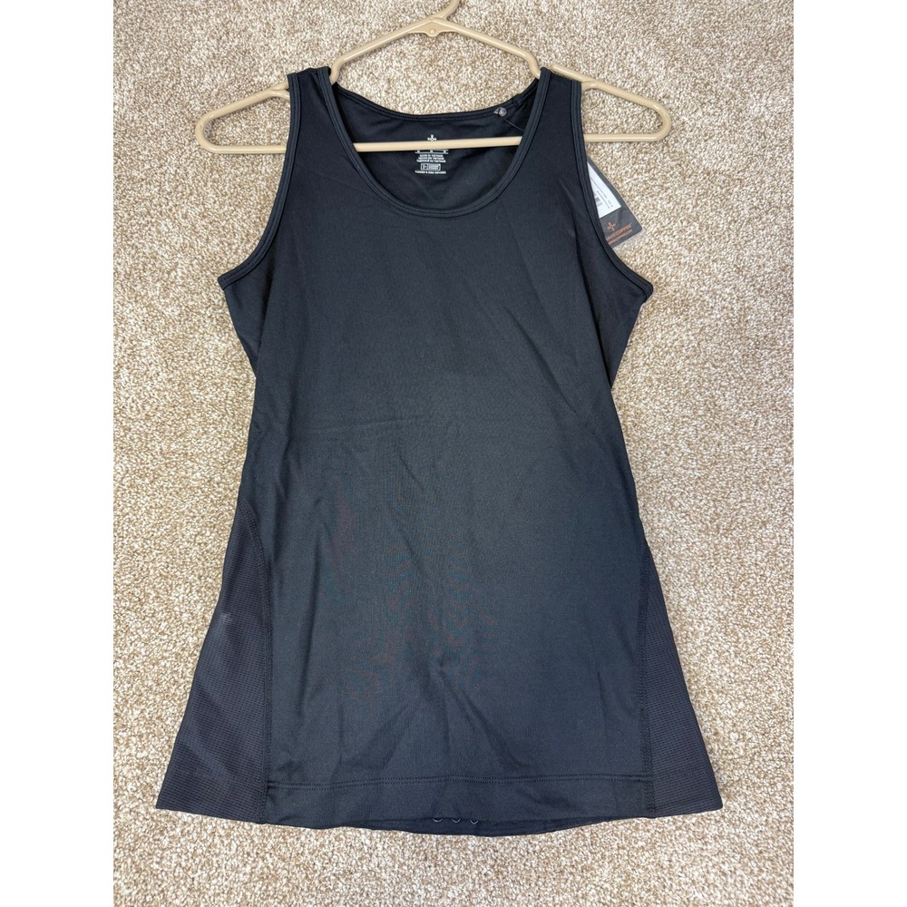NWT Tommie Copper Womens Tank Top Lower Back Support Black Compression Medium